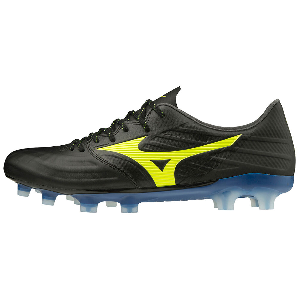 Chuteiras Mizuno Rebula 3 Elite - Homem - Pretas/Amarelas - RBQUV4781